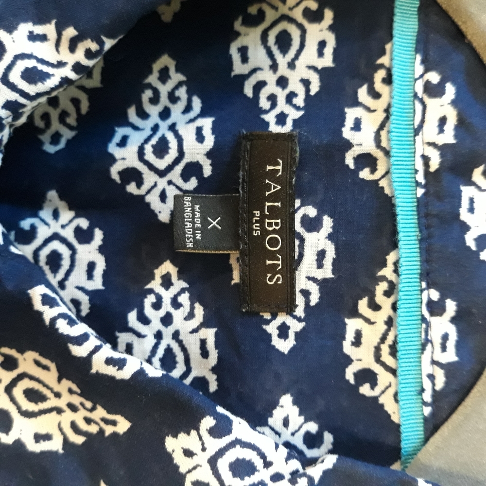 Talbots plus blouse - Picture 6 of 7